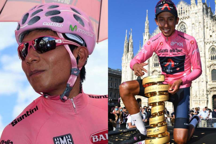 Nairo Quintana y Egan Bernal son los únicos colombianos en ganar dos grandes vueltas del ciclismo.