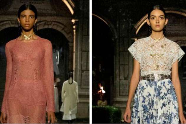 Las dos modelos colombianas que debutaron en el desfile de Dior en México