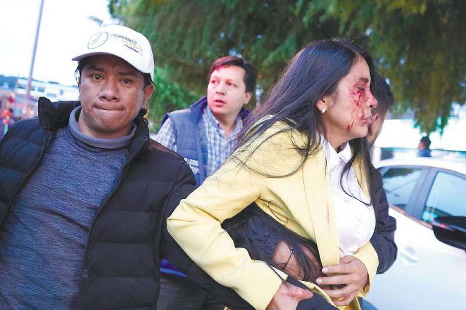 El atentado donfe fue asesinado Fernando Villavicencio en Ecuador dejó nueve heridos. / EFE
