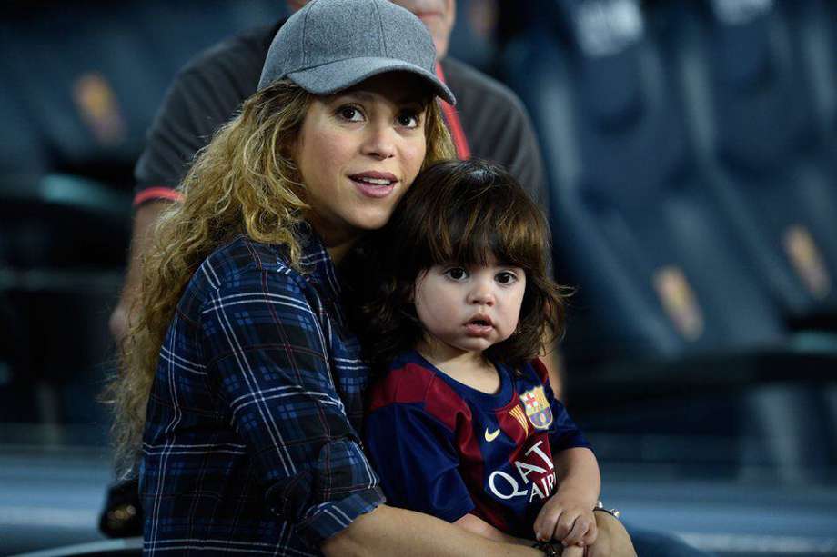 Shakira y Milan. / AFP
