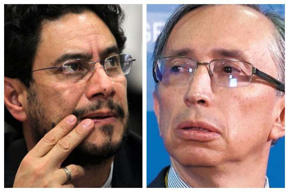 El senador Iván Cepeda (izquierda) recientemente le envió un documento con 40 preguntas al fiscal Gabriel Jaimes (derecha), como "constancia histórica" por su investigación en el actual  proceso contra Álvaro Uribe Vélez.