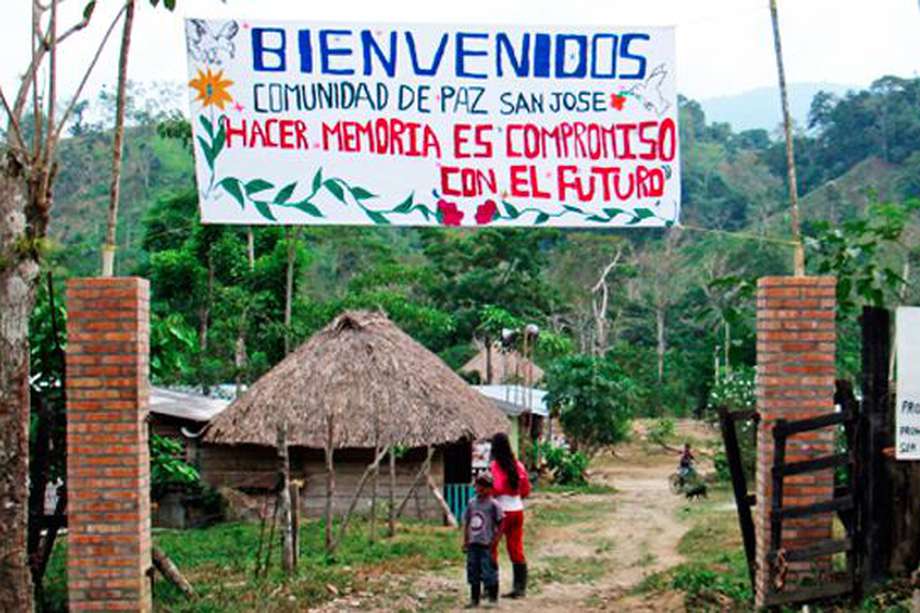 La Comunidad de Paz de San José de Apartadó se declaró neutral dentro del conflicto armado el 23 de marzo de 1997. / Archivo