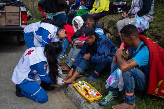 La Cruz Roja realizará cuatro jornadas de atención en salud a la población vulnerable y migrante en estado de permanencia en Bogotá durante los próximos días de diciembre. / Cortesía Cruz Roja Colombiana