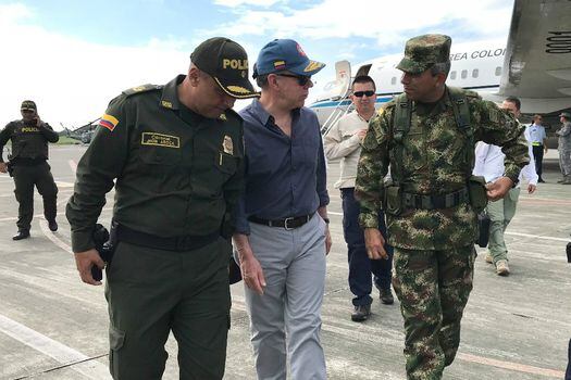 El presidente Santos visitó Tumaco este jueves. / SIG