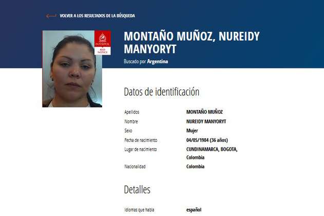 Autorizan extradición a Argentina de una de las colombianas más buscadas