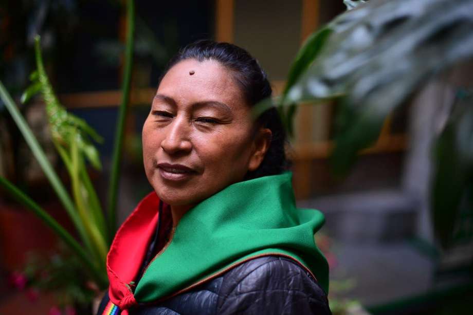 Celia Umenza Velasco, de la Asociación de Cabildos Indígenas del Norte del Cauca, fue la primera indígena colombiana en hablar ante el Consejo de Seguridad de la ONU.