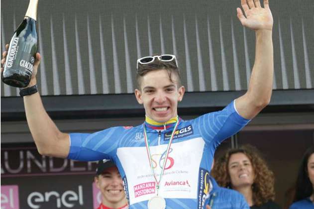 Álvaro Hodeg, campeón de las metas volantes del Giro de Italia Sub-23
