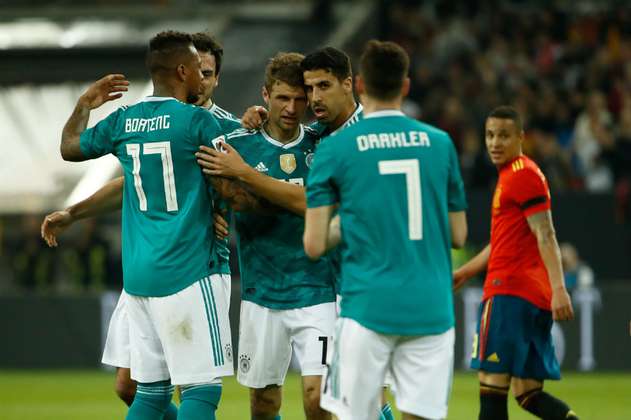 Alemania y España igualaron 1-1 en Düsseldorf