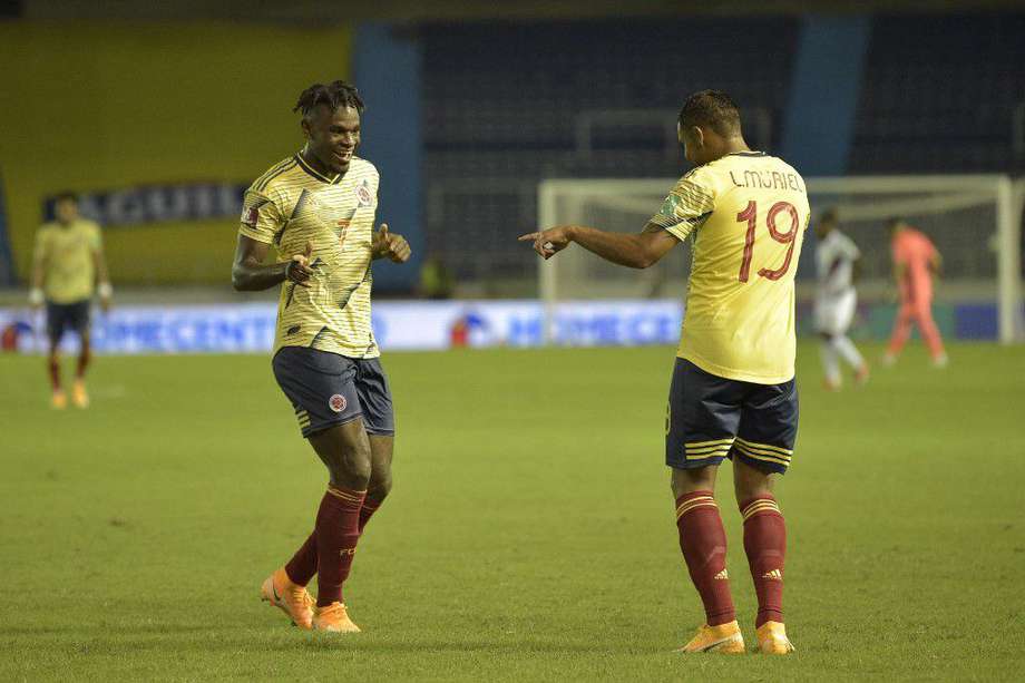Duván Zapata y Luis Fernando Muriel (2) anotaron los goles en la victoria de Colombia sobre Venezuela.