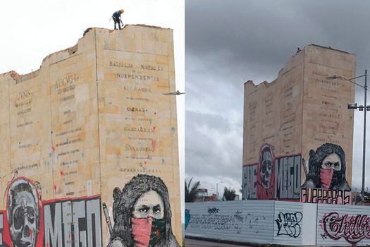 El Distrito también había considerado la posibilidad de conservar algunos de los grafitis que fueron hechos en la edificación durante las protestas del Paro Nacional.