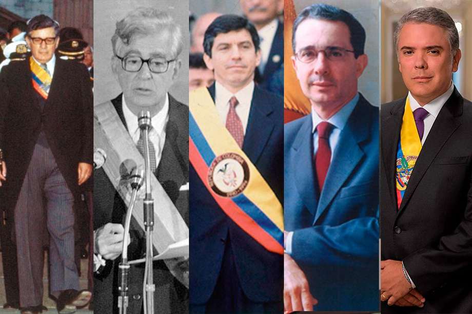 Julio César Turbay, Virgilio Barco, César Gaviria, Álvaro Uribe e Iván Duque han sido algunos que han buscado luchar en contra del terrorismo a través de decretos y/o estatutos.