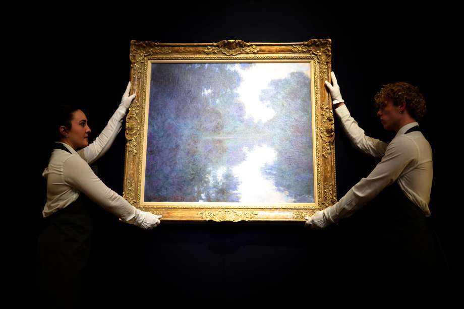 "La mañana en el Sena" (1897) de Claude Monet será subastada por la casa Christie's el próximo 7 de marzo. 