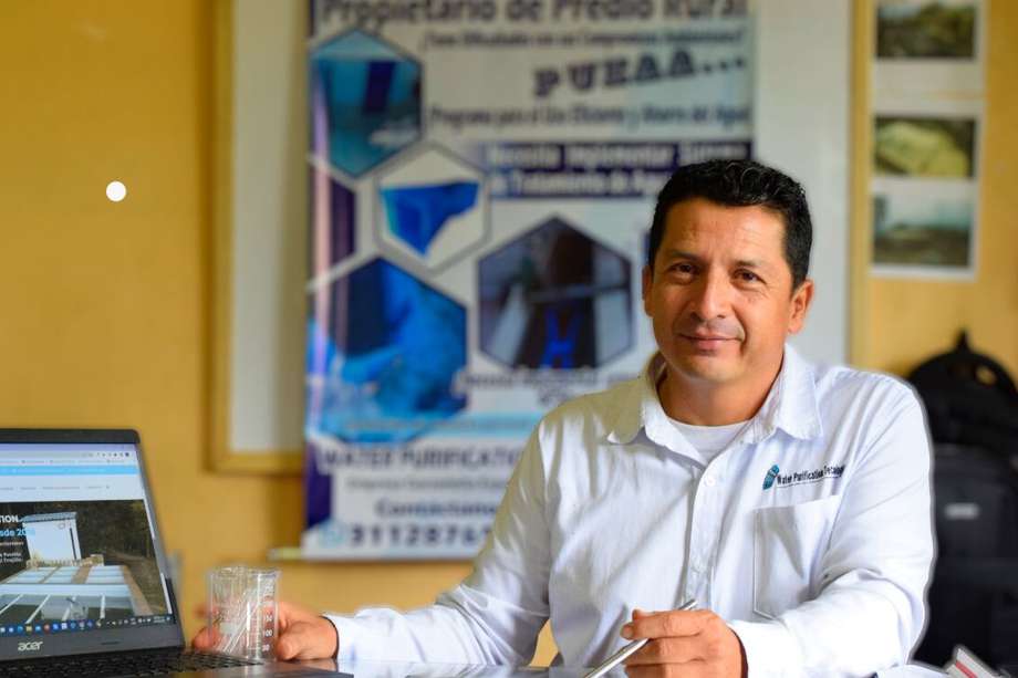 Él es Yobany Cuaji Trujillo, el empresario detrás de esta idea de negocio.
