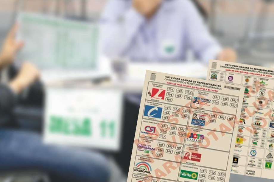 La Registraduría consagró tarjetas electorales independientes por circunscripción para facilitar la votación.