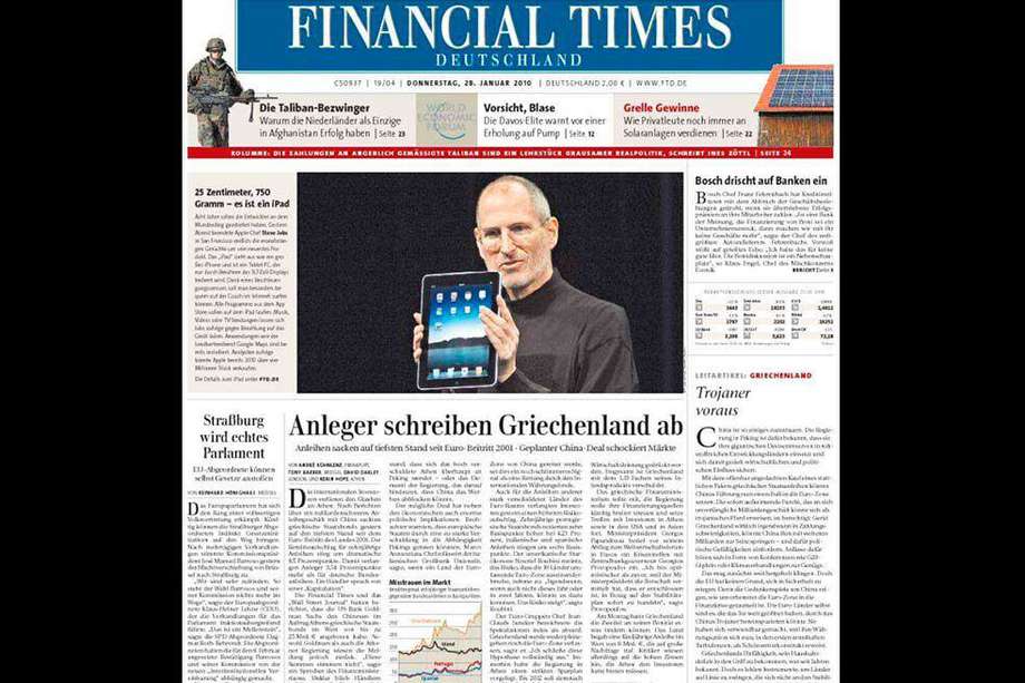 Portada del ‘Financial Times’ alemán.