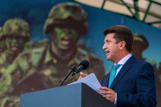 Diego Molano, ministro de Defensa, presidió este domingo un consejo de seguridad en Ocaña. 
