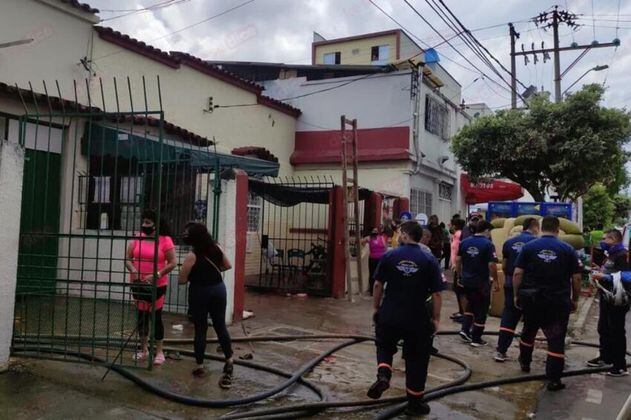 Un joven herido tras incendio en centro de rehabilitación en Bucaramanga