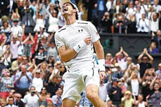 Andy Murray ganó dos veces el Abierto de Wimbledon, la primera en 2013 para cortar una racha de 76 años sin título de un británico en 'La Catedral del Tenis'. / AFP