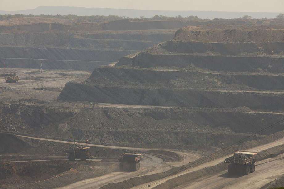 El carbón, una parte importante que se extrae de la mina del Cerrejón, contribuyó al crecimiento del sector minero.
