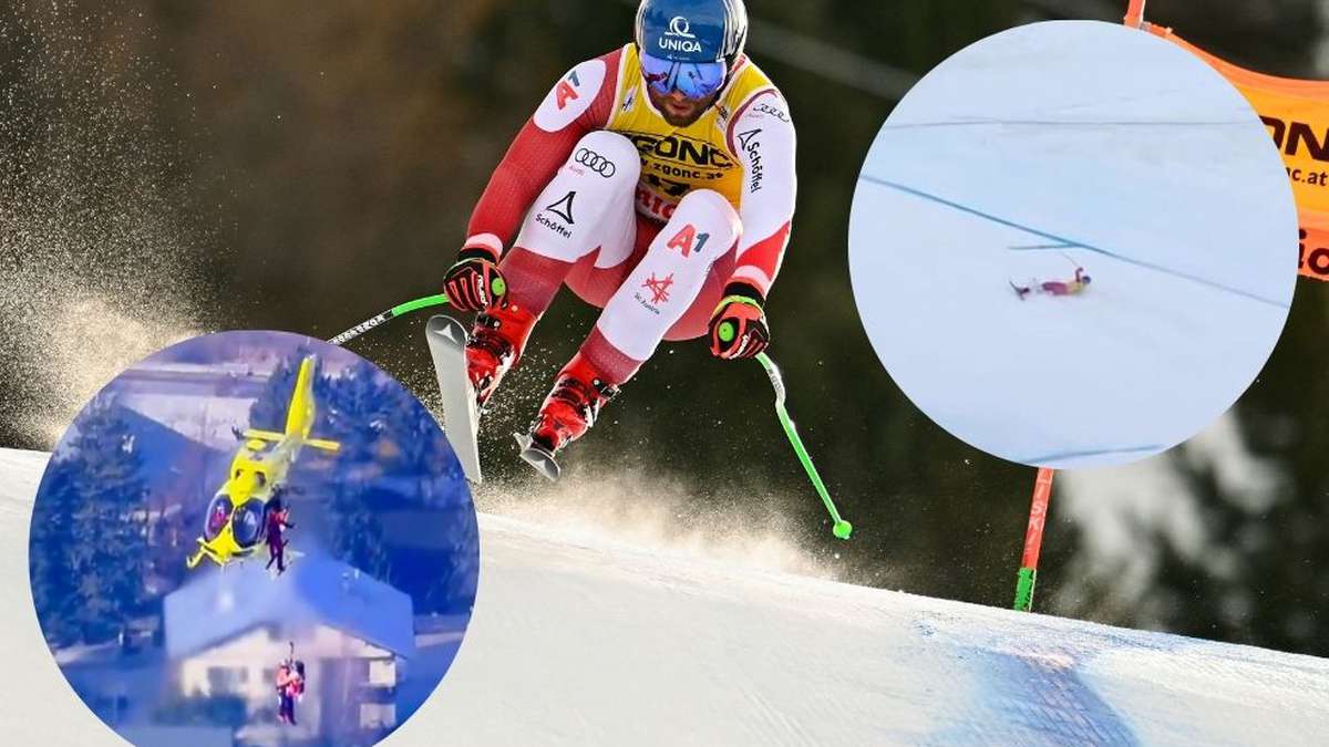 La terribile caduta dello sciatore Marco Schwarz in Italia: è stato necessario trasportarlo in elicottero |  VIDEO |  Le notizie di oggi
