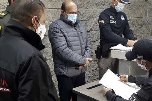 Rodrigo Tovar Pupo, alias “Jorge 40”, fue puesto a disposición de la Fiscalía, pues tenía más de 1.500 investigaciones abiertas en su contra. / CTI.