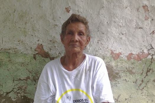 Fidelina creció durante el periodo de La Violencia y ahora a sus 77 años asegura que vive con el temor de una guerra aun presente en el país. / Archivo particular. 