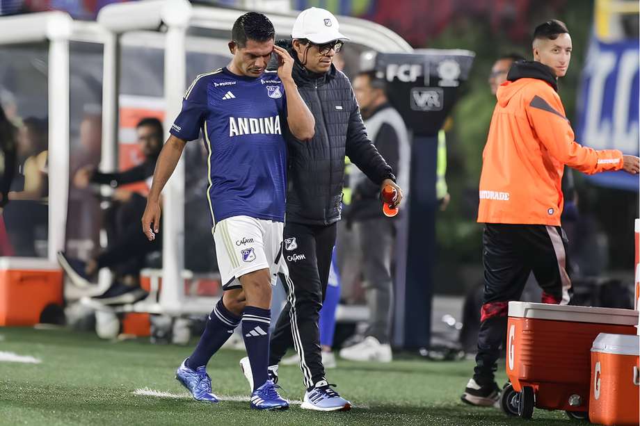 El capitán de Millonarios, David Mackalister Silva, sufrió una lesión en el partido ante Alianza el pasado miércoles.