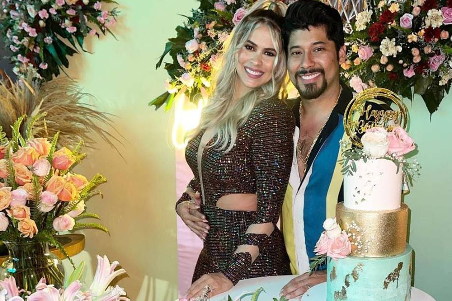El ex de Andrea Valdiri, Lowe León, está casado con Liceth Córdoba, con quien también tiene un hijo de ocho meses