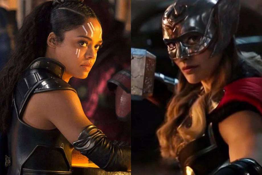 Valkyria de Tessa Thompson y Mighty Thor de Natalie Portman son dos de las protagonistas de la cinta “Thor: Love and Thunder”.