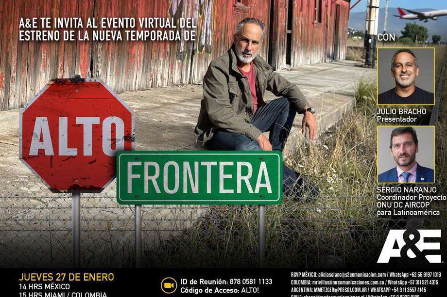 Julio Bracho presentará frente a cámara cada uno de los 12 episodios de Alto! Frontera que fueron producidos durante la pandemia.