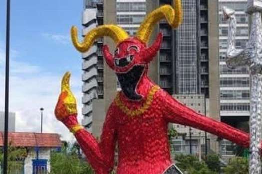 El diablo es la figura principal del Carnaval de Riosucio en el departamento de Caldas.