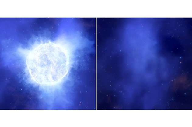 Astrónomos detectan la desaparición de una estrella