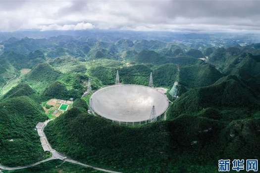 "Sky Eye" es el radiotelescopio más grande del mundo.