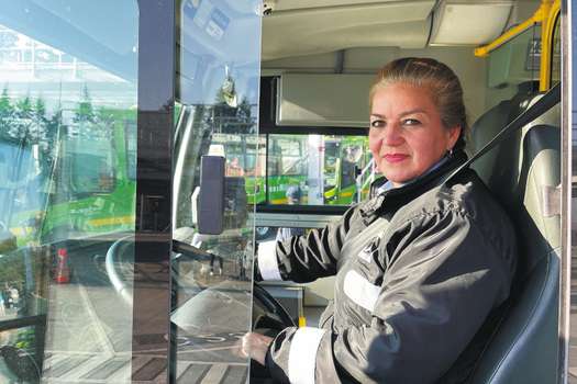 Blanca Ariza (51 años), conductora de La Rolita. / Fotografía de Isabella Bernal