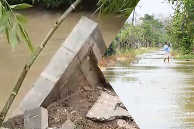 En Córdoba, tras lluvias, cayó muro de contención que construyó la UNDRG  