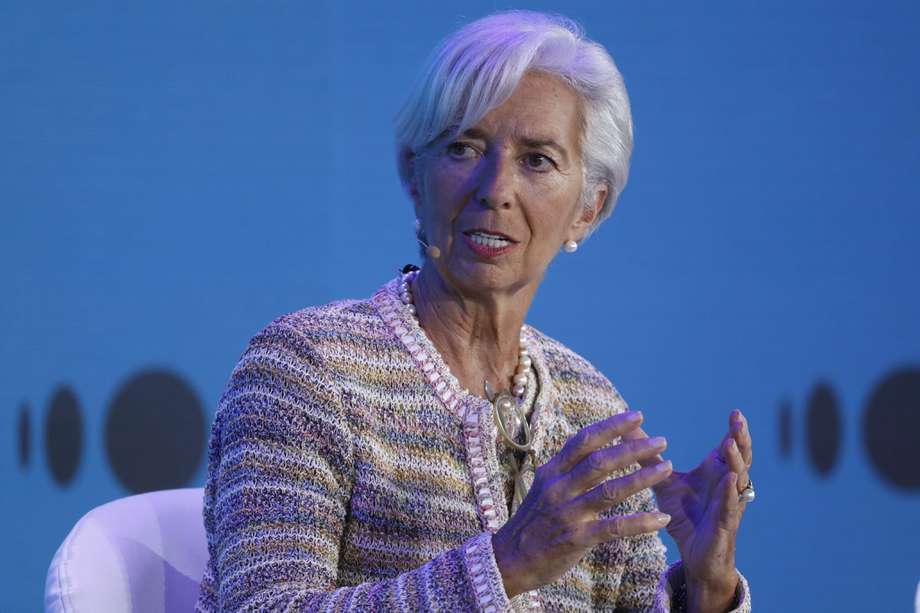 La presidenta del Banco Central Europeo participó, por videoconferencia, en los encuentros económicos de Aix-en-Seine en París. Bloomberg