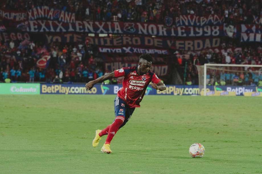 Edwuin Cetré anotó el gol que le dio la victoria a Medellín sobre Pasto.