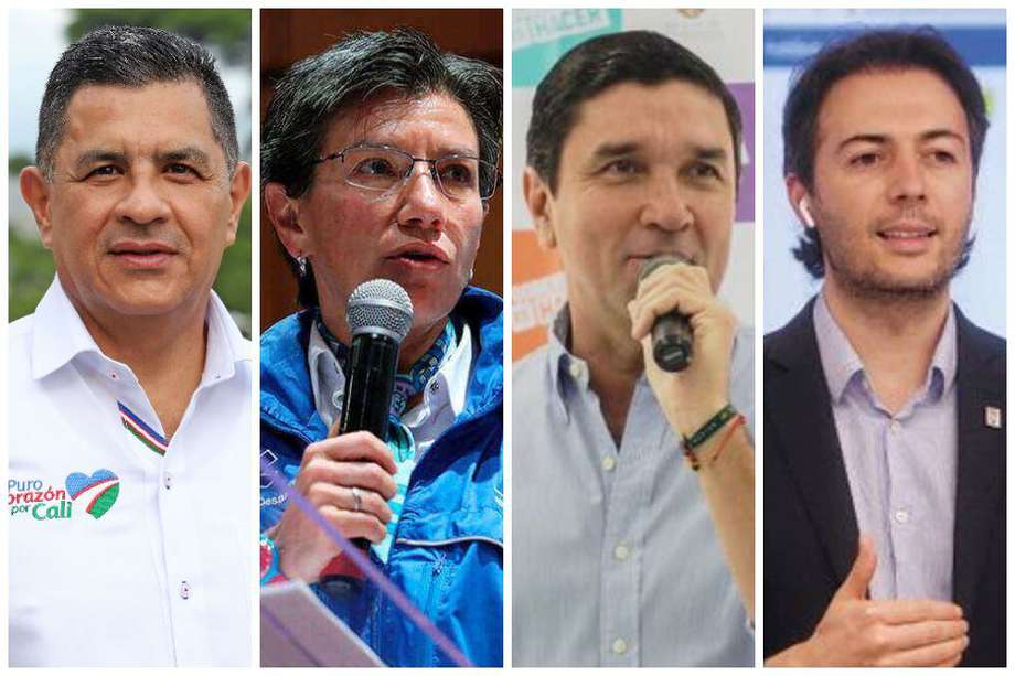 Jorge Iván Ospina, Claudia López, Juan Carlos Cárdenas y Daniel Quintero no salen bien parados de la última encuesta de Invamer Poll.