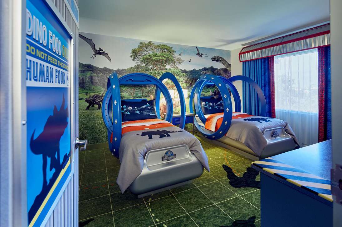 Loews Royal Pacific Resort - Jurassic World Kids’ Suite.