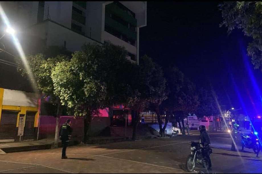 Tras la explosión, la Policía Nacional realizó un plan candado en el centro de la ciudad.