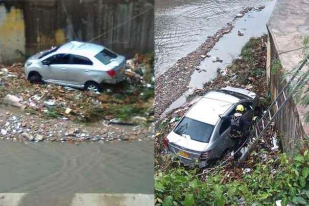 Video: arroyo de basura arrastró un carro en Soledad, Atlántico
