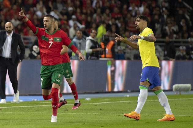 Marruecos sorprendió a Brasil y lo derrotó en un partido amistoso