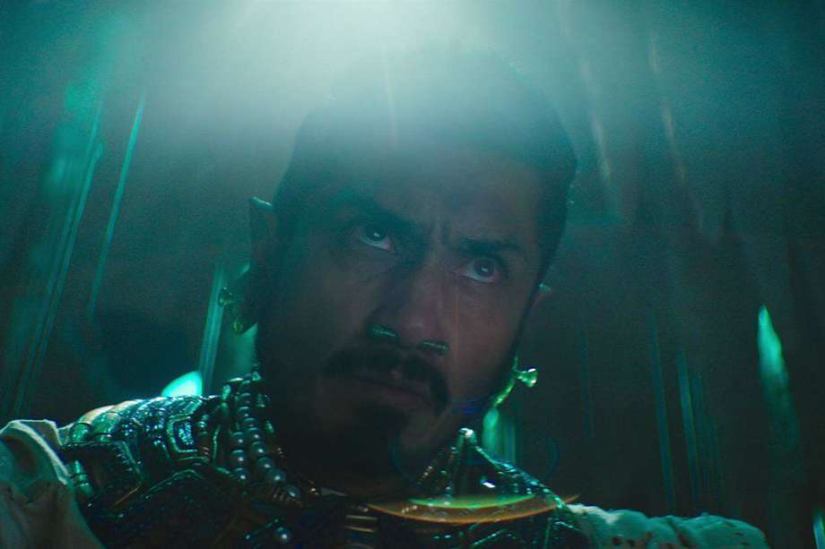 El actor Tenoch Huerta en su interpretación de Narmor en la cinta "Black Panther: Wakanda Forever".
