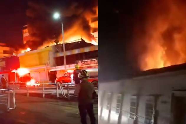 Incendio estructural en Cali deja dos locales comerciales afectados 