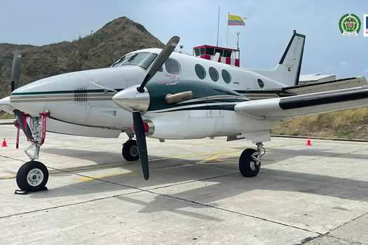 Avioneta que pertenecería a Miguel Jaramillo Arango, pareja sentimental de Alejandra Azcarate.
