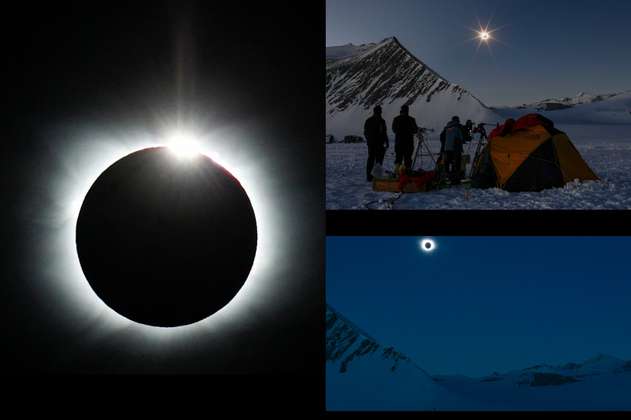 En imágenes: así se vio el eclipse total de Sol desde la Antártida 