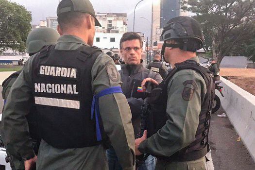 Leopoldo López, líder opositor venezolano liberado este martes 30 de abril. / AFP