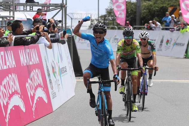 Héiner Parra ganó la etapa reina y es el nuevo líder de la Vuelta a Colombia