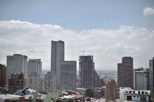 Vista panorámica del centro de Bogotá.