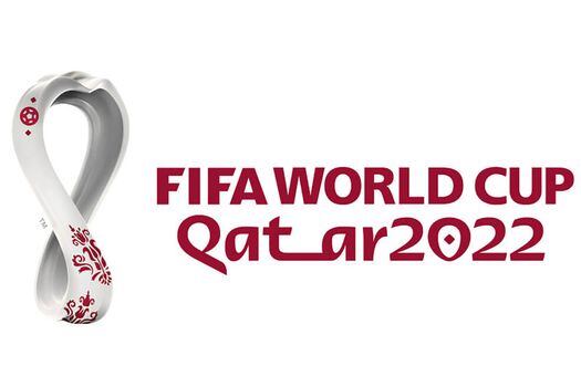 El logo oficial del Mundial de Qatar 2022 fue presentado este martes. / AFP